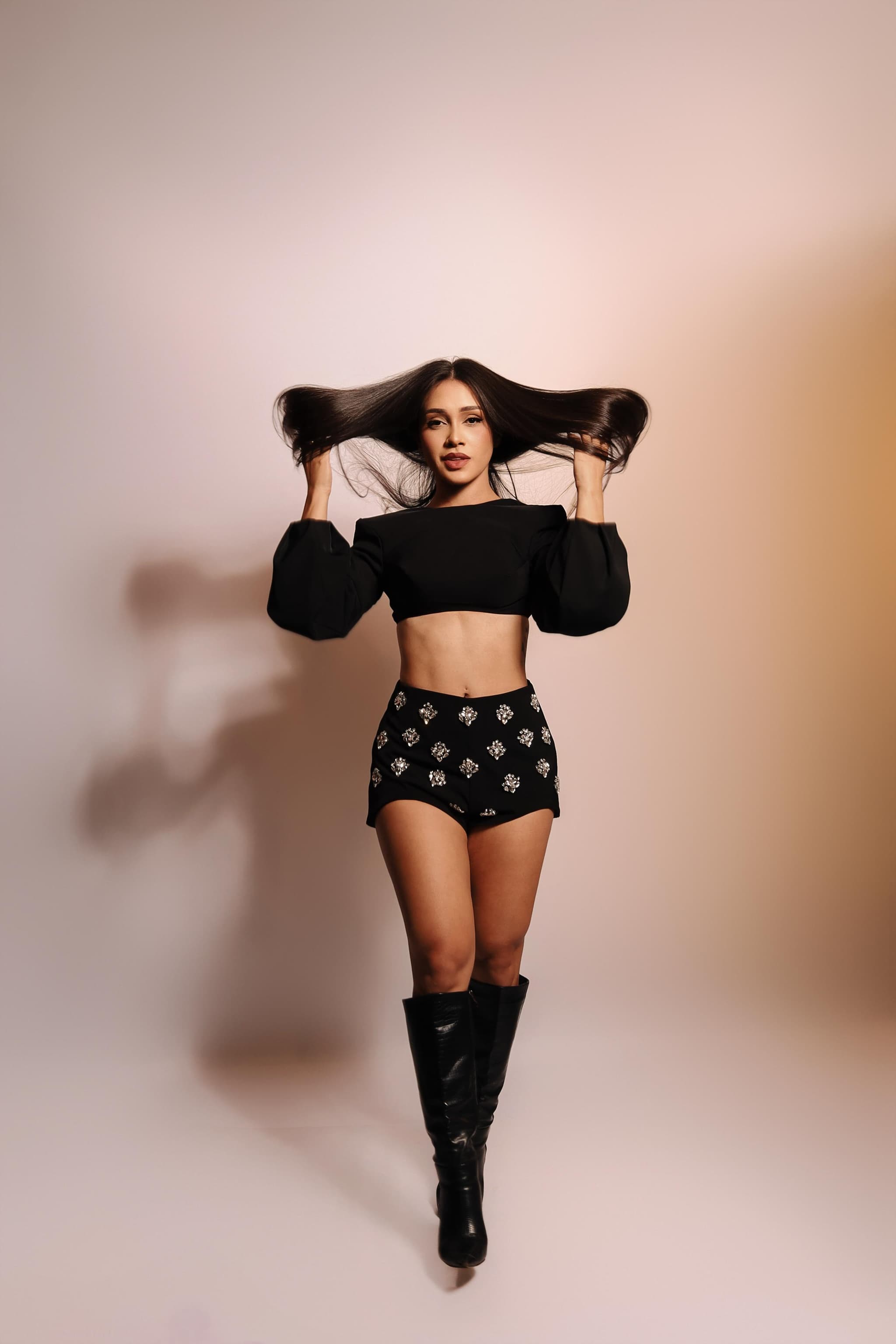 Elegant fashion model